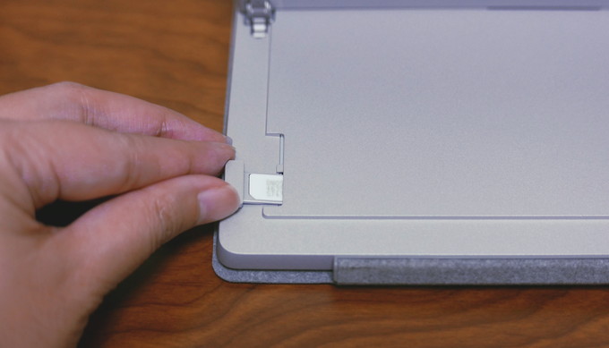Surface Pro Lte Advanced で 4g Lte を使えるようにする方法 Nanosimの入れ方と設定の手順 オシャレなノートパソコンみつけたよ オシャパ